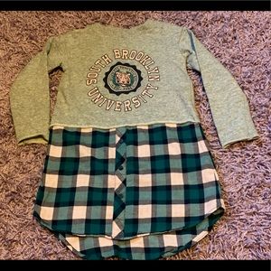 Art Class girls XS 4/5 faux layer look sweatshirt dress